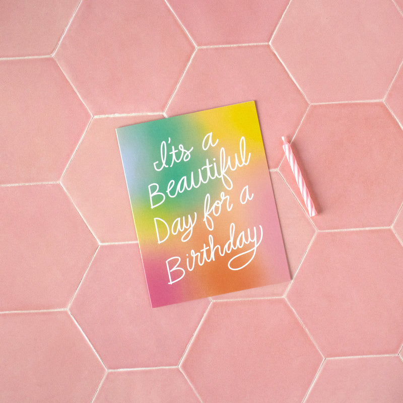 Beautiful Day for a Birthday Greeting Card-zoom-