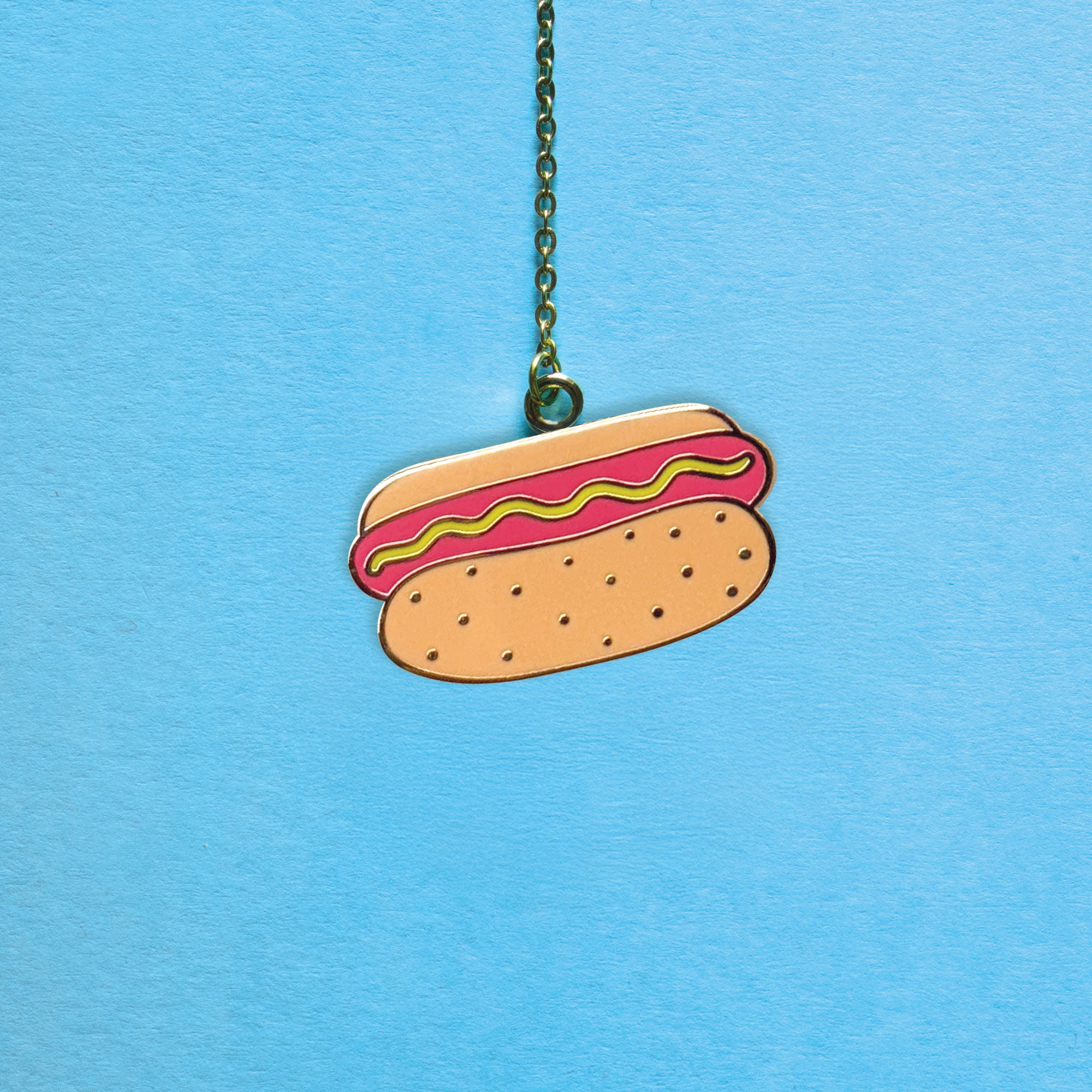 Hot Dog Bookmark Charm