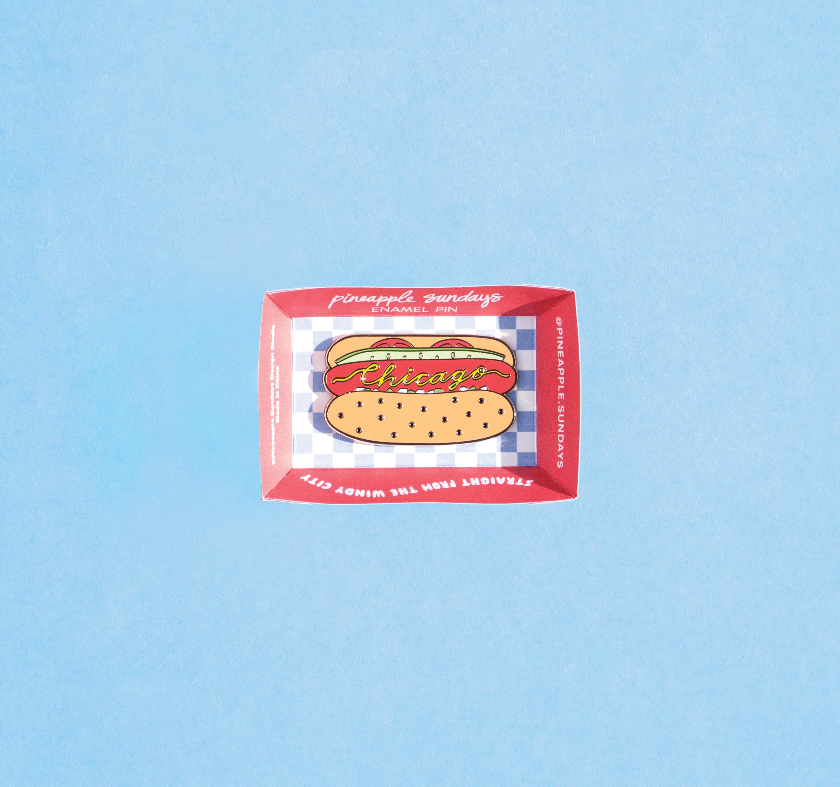 Chicago Style Hot Dog Pin