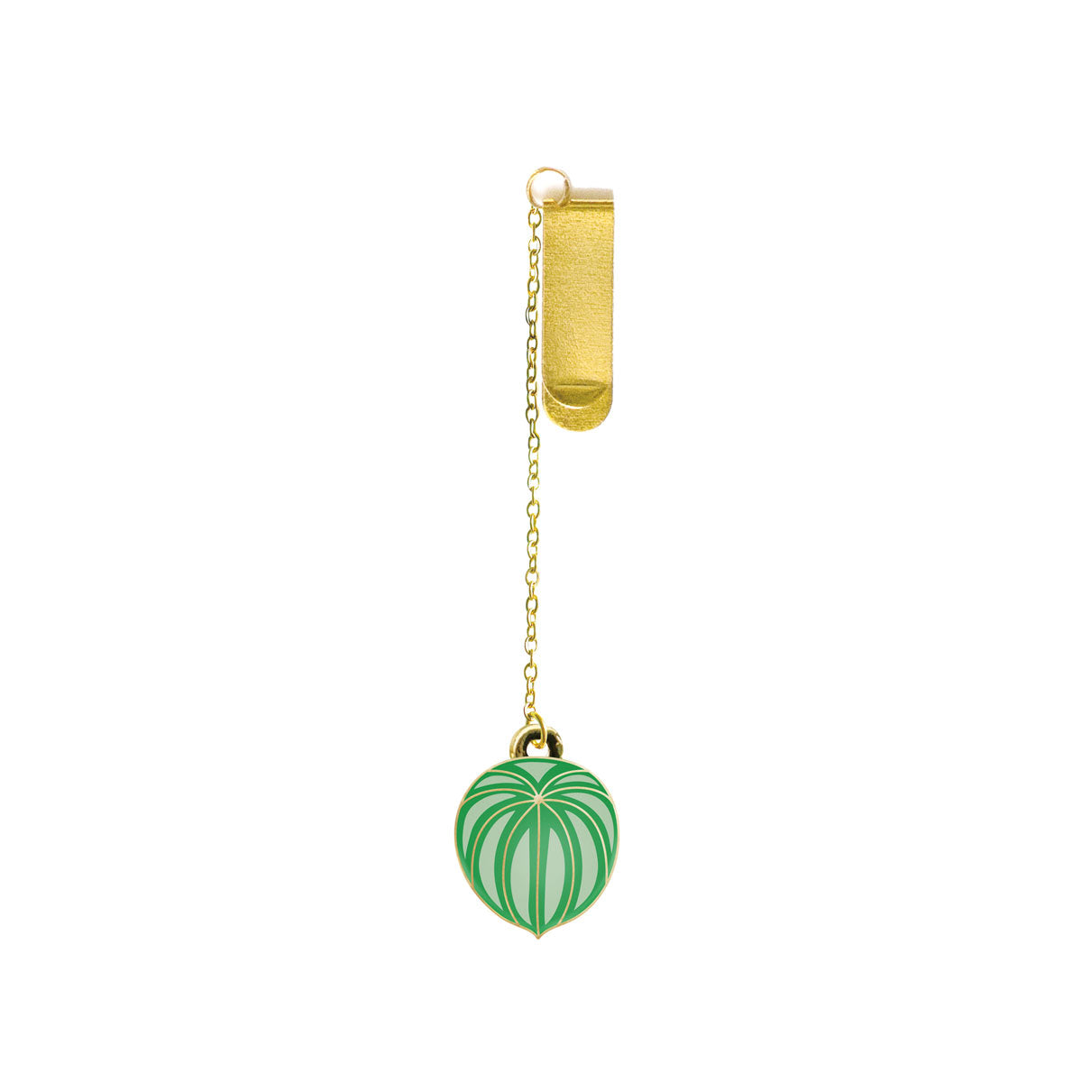Watermelon Peperomia Mini Bookmark Charm-zoom-1