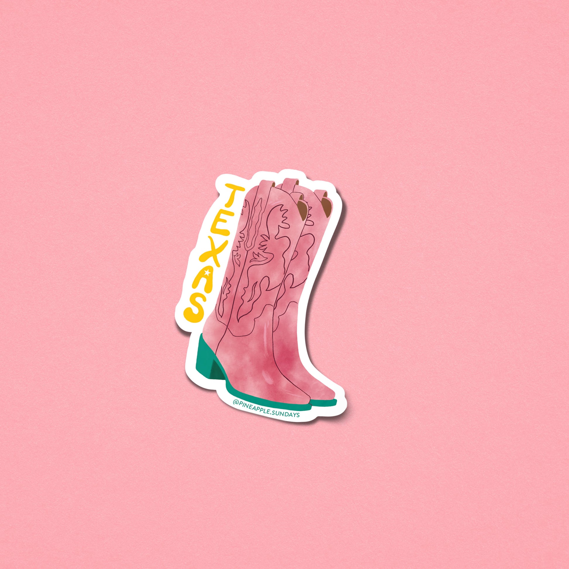 Texas Boots Sticker-2