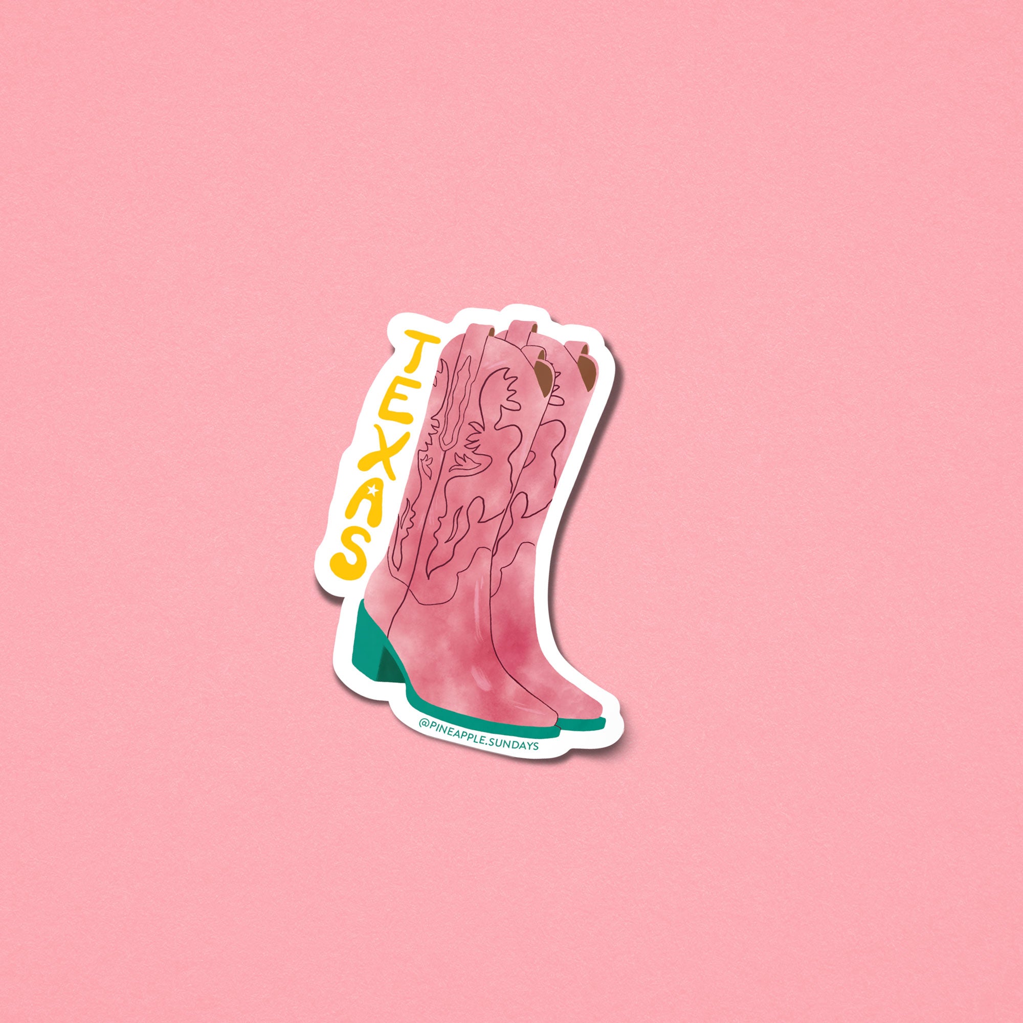 Texas Boots Sticker