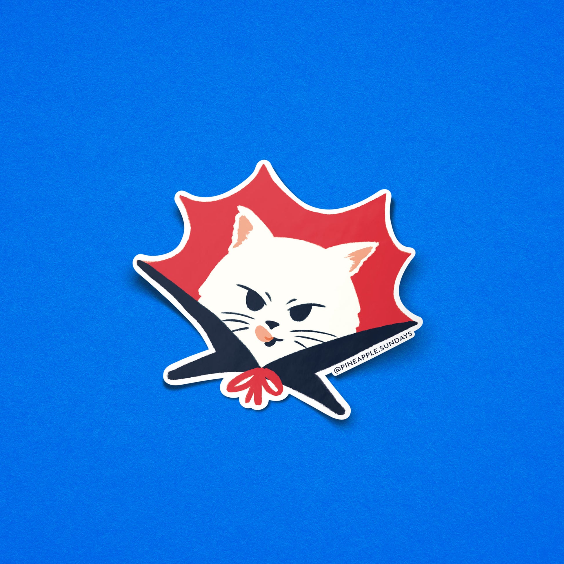 Cat Dracula Sticker-2