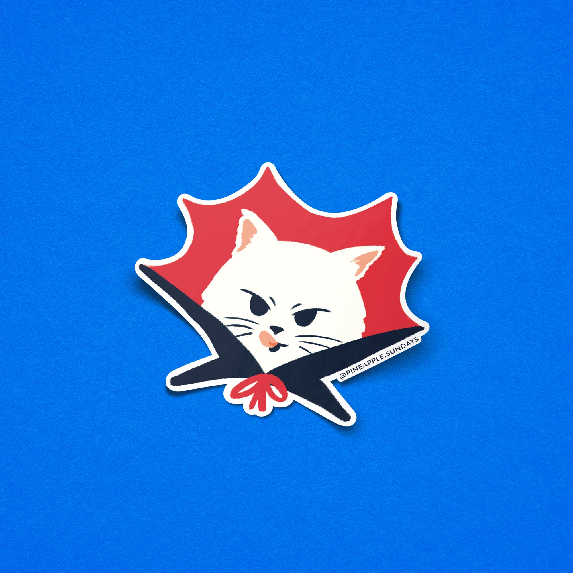 Cat Dracula Sticker