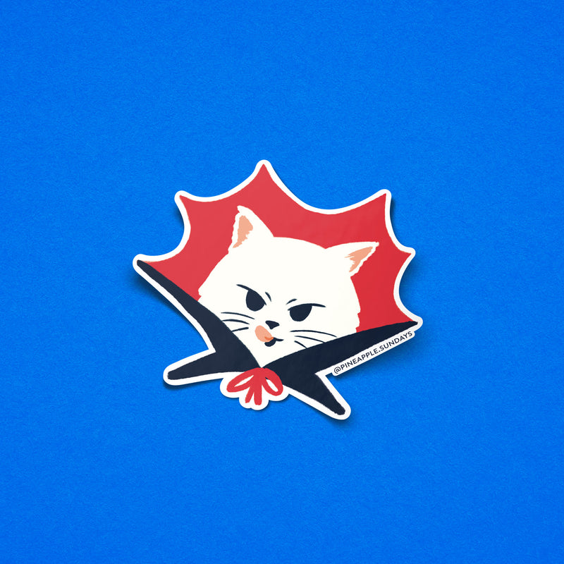 Cat Dracula Sticker-zoom-