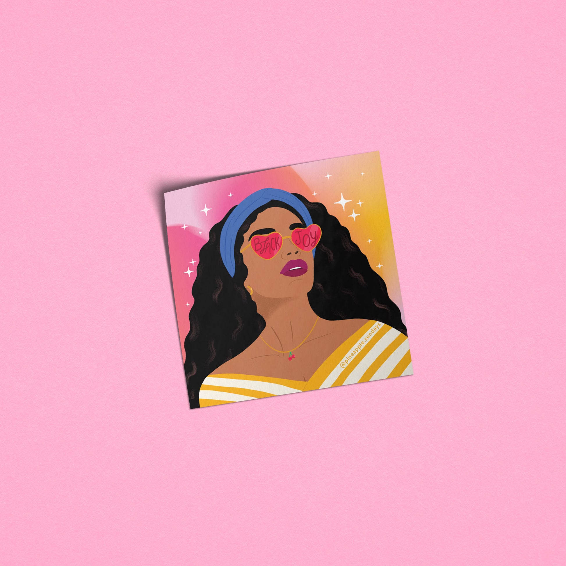 Black Joy Girl Sticker-2