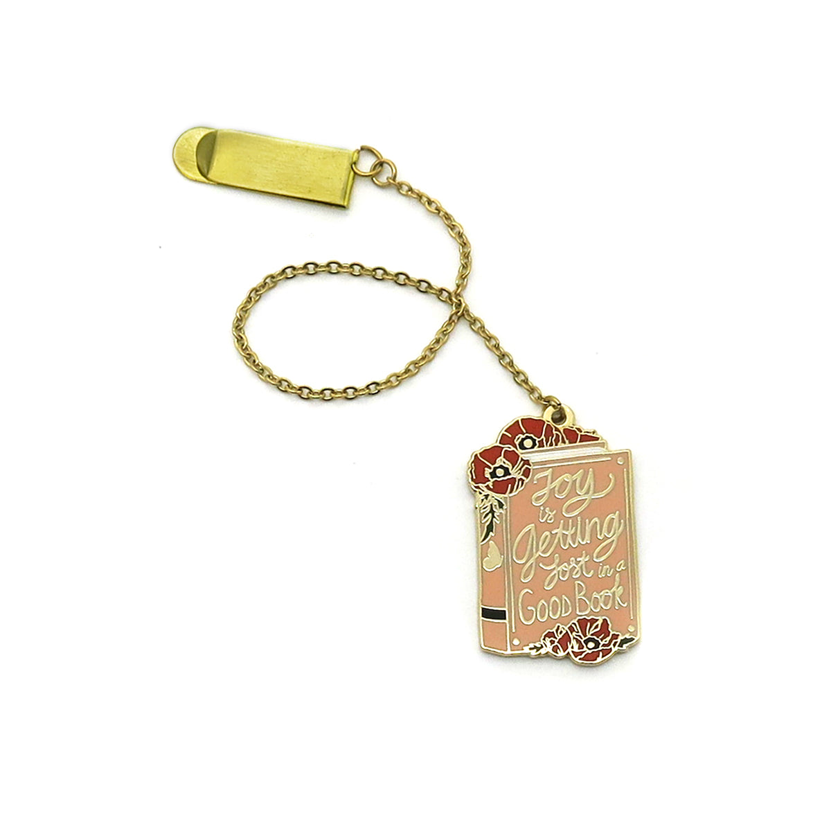 Floral Book Bookmark Charm-zoom-1