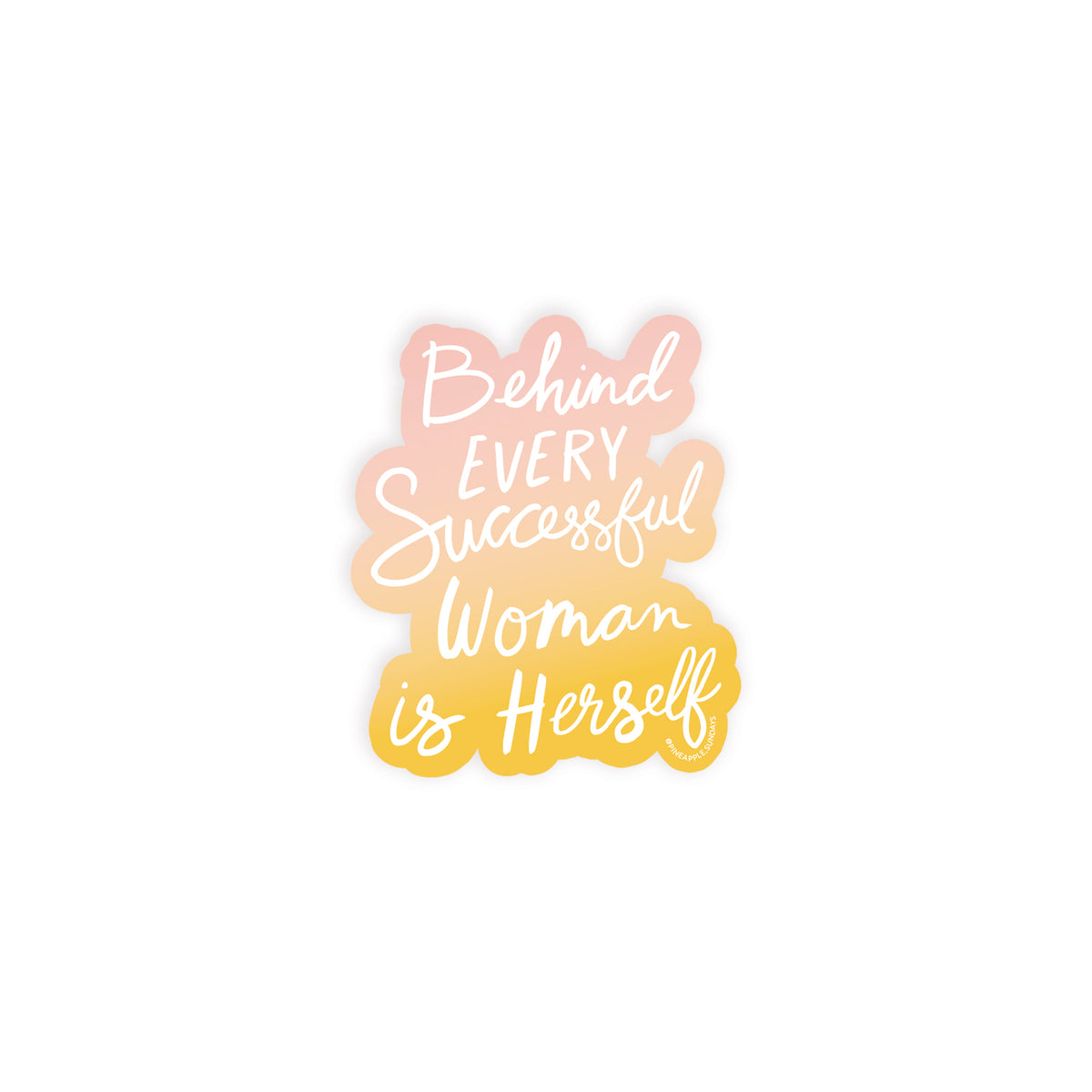 Successful Woman Sticker – Pineapple Sundays Design Studio