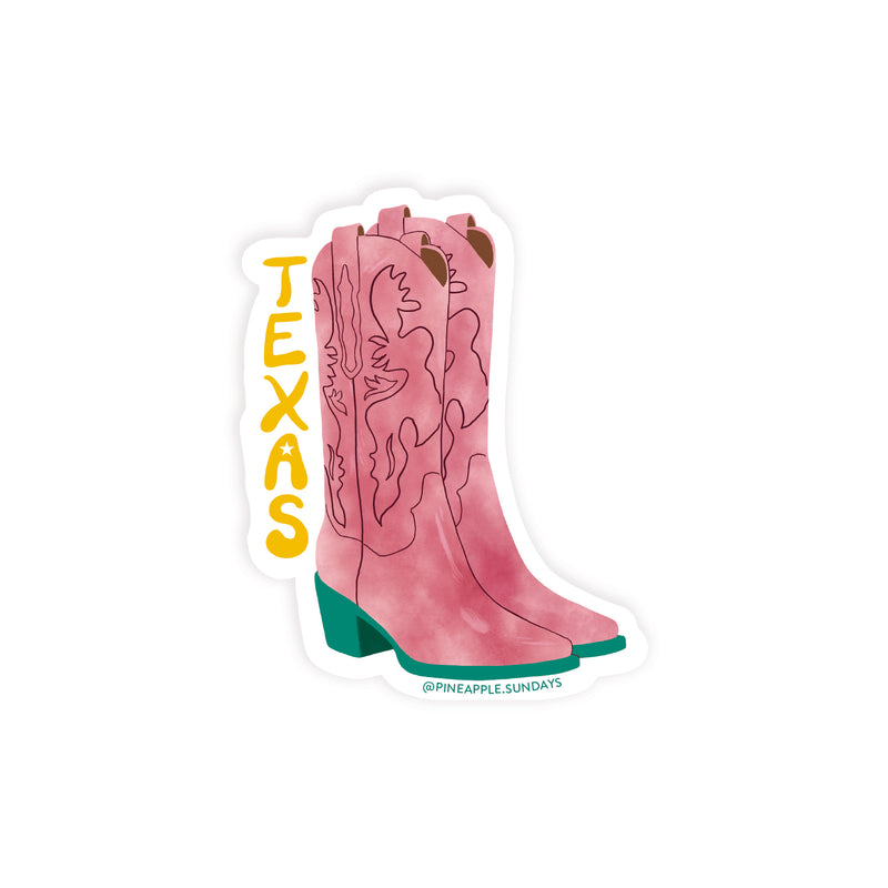 Texas Boots Sticker-zoom-